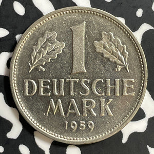 1959-F West Germany 1 Mark Lot#E6975 Nice!