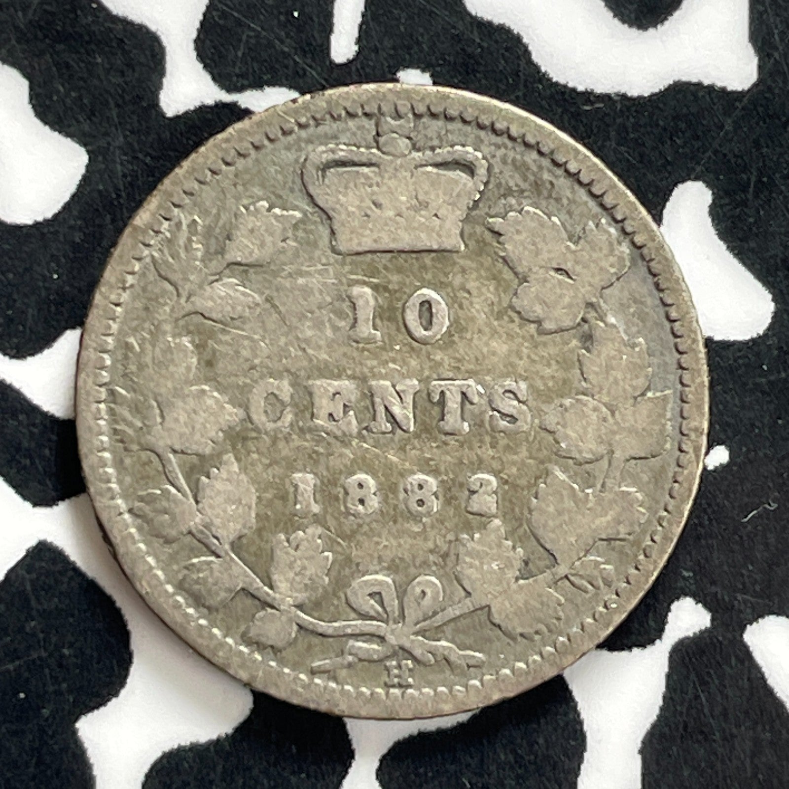 1882-H Canada 10 Cents Lot#C2567 Silver!