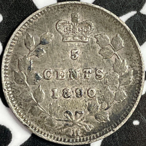 1890-H Canada 5 Cents Lot#D6920 Silver! Nice!