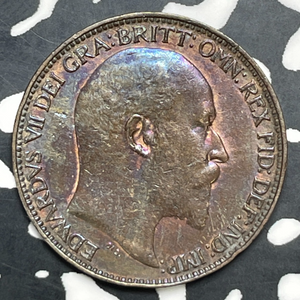 1903 Great Britain Farthing Lot#C0311 Old Cleaning