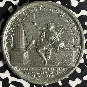 1663 France Louis XIV Paris Literature & Numismatics Academy Medal Lot#JM9209