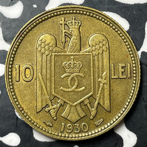 1930 Romania 10 Lei Lot#E6949 Nice!