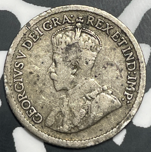 1915 Canada 5 Cents Lot#T9338 Silver! Key Date!