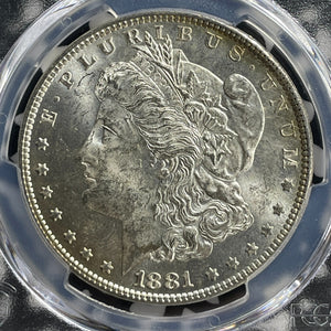 1881 U.S. $1 Morgan Dollar PCGS MS63 Lot#G567 Silver! Choice UNC!