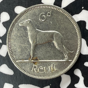 1940 Ireland 6 Pence Sixpence Lot#T4297 Nice!