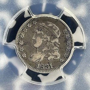 1831 U.S. Capped Bust 5 Cents Half Dime PCGS VF30 Lot#G1066 Silver!