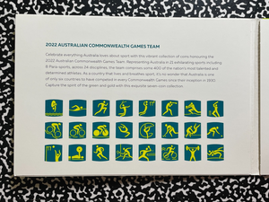 2022 Australia Commonwealth Games 7x Coin Mint Set Lot#B2635 With Case