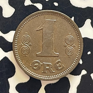 1915 Denmark 1 Ore Lot#T5823 High Grade! Beautiful!