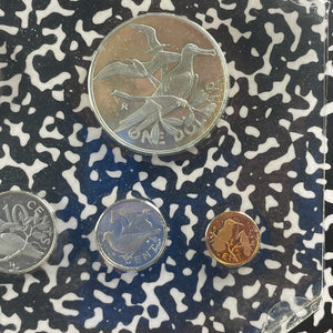 1973 British Virgin Islands 6x Coin Mint Set Lot#B2382 Including Silver!
