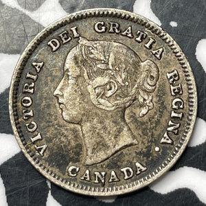 1891 Canada 5 Cents Lot#T2255 Silver! Nice!