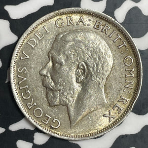 1918 Great Britain 1 Shilling Lot#T3749 Silver! High Grade! Beautiful!