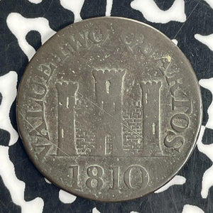 1810 Gibraltar 2 Quartos Lot#T8504