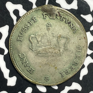 1764 Poland Stanislaus Augustus Coronation Token Lot#JM9596 Silver! Ex-Mount