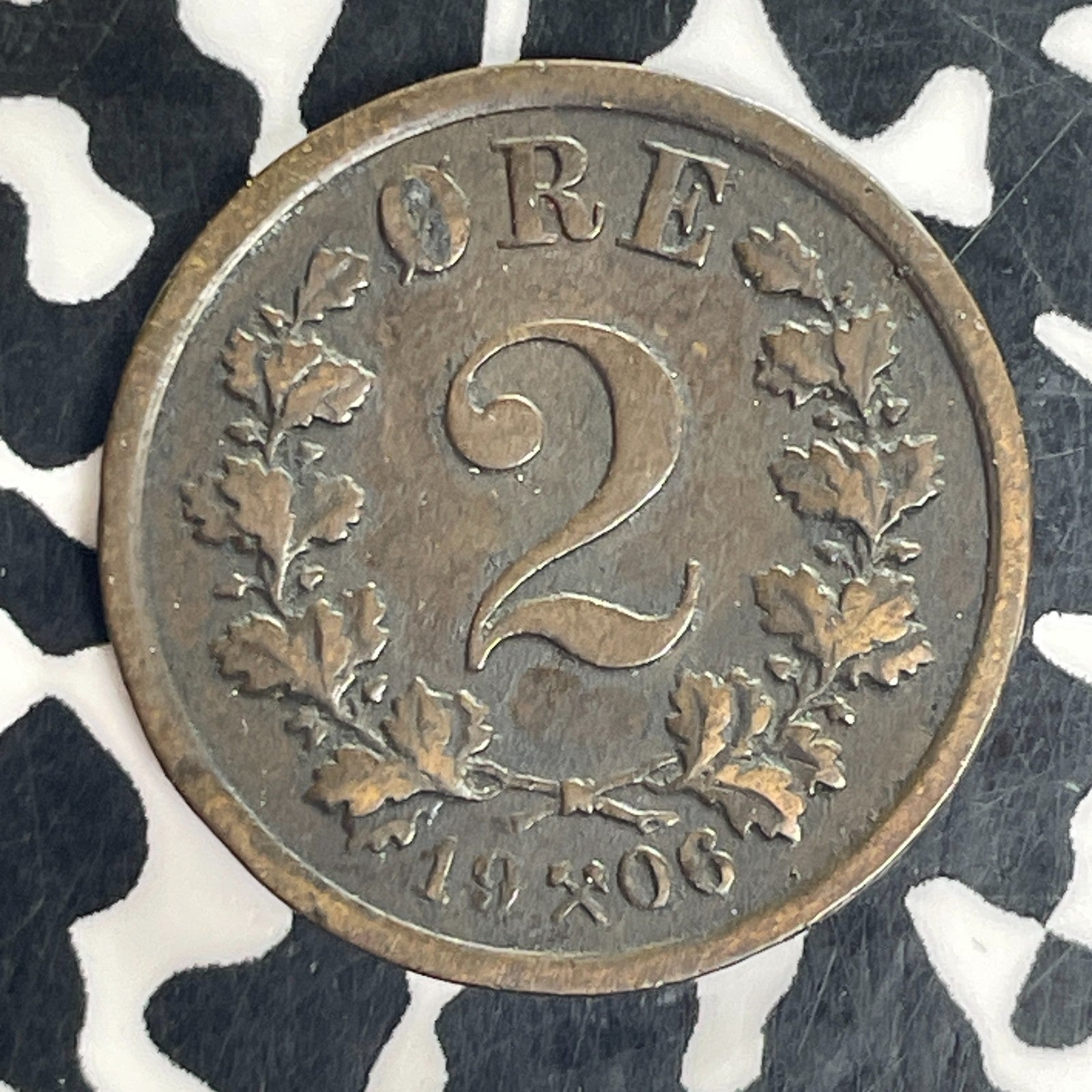 1906 Norway 2 Ore Lot#C5105