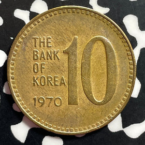 1970 South Korea 10 Won Lot#E9243 Nice!