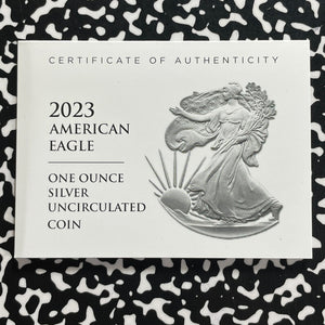 2023-W U.S. Mint $1 Dollar American Silver Eagle Lot#B2657 With Box & C.O.A.