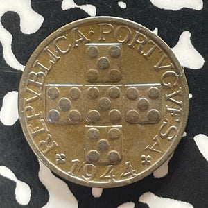 1944 Portugal 20 Centavos Lot#T5724 Nice!