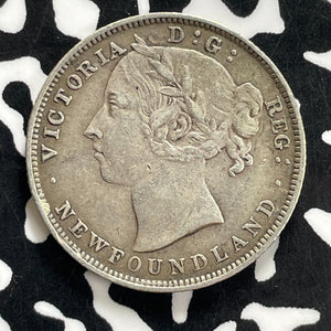 1896 Newfoundland 20 Cents Lot#JM0171 Silver! Nice!