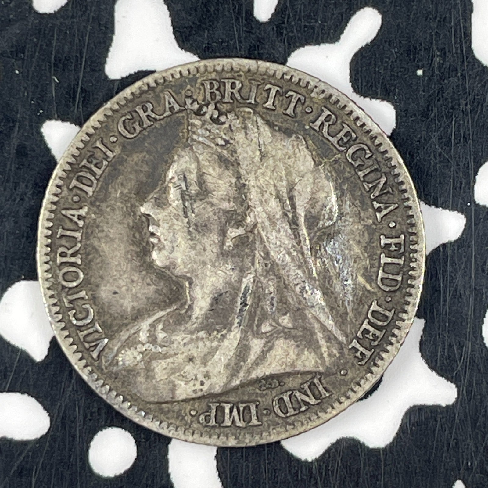1901 Great Britain 6 Pence Sixpence Lot#F4751 Silver!
