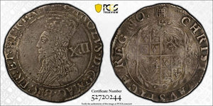(1633-34) G.B. Charles I 1 Shilling PCGS XF40 Lot#G947 Silver! S-2789 Portcullis