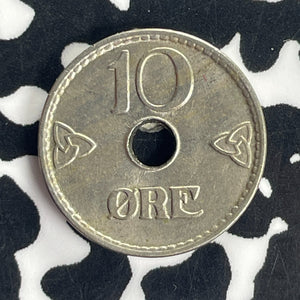 1949 Norway 10 Ore Lot#T8747 High Grade! Beautiful!