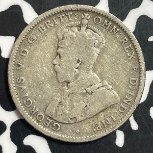 1915 (L) Australia 1 Shilling Lot#T1559 Silver! Better Date