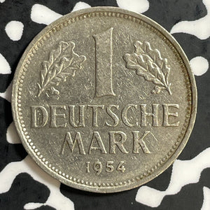 1954-G West Germany 1 Mark Lot#E6974 Key Date!