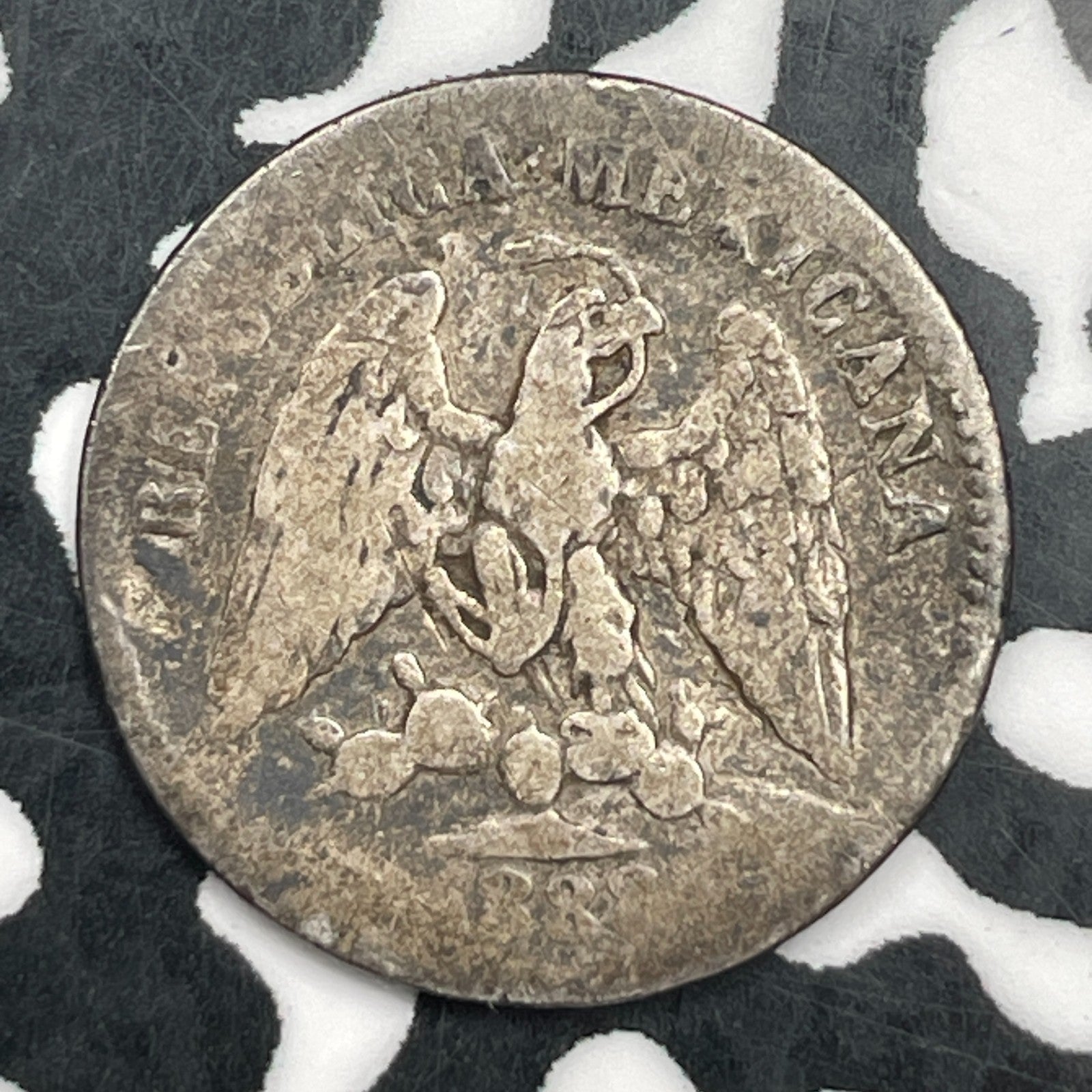 1888-Mo M Mexico 5 Centavos Lot#F5413 Silver!