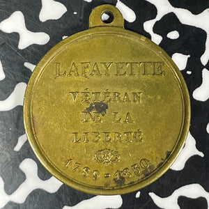 1830 France Charles X Overthrown/Lafayette Veteran Liberation Medal Lot#JM9220