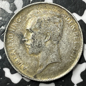 1913 Belgium 1 Franc Lot#D7792 Silver!