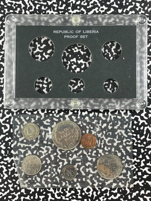 1970 Liberia 6x Coin Proof Set Lot#B2189 With Case