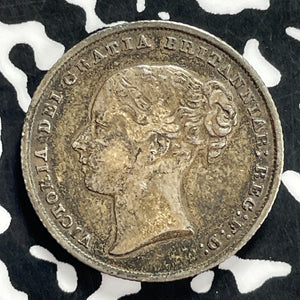 1844 Great Britain Victoria 1 Shilling Lot#JM9902 Silver! Nice!