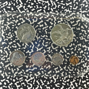 1973 British Virgin Islands 6x Coin Mint Set Lot#B2382 Including Silver!