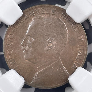 1909-R Italy 2 Centesimi NGC MS63BN Lot#G9559 Choice UNC!