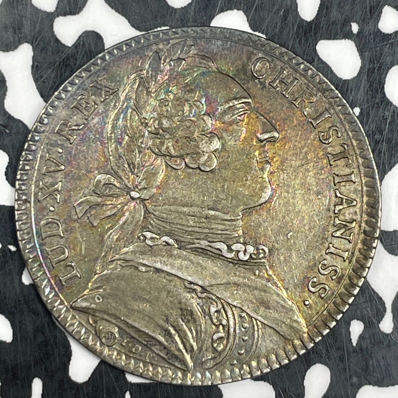 1731 France Louis XV Kings Secretaries Jeton Lot#JM0689 Silver! High Grade! 30mm