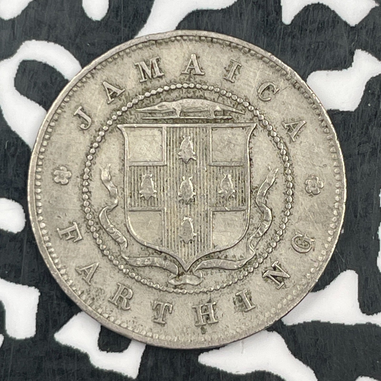 1932 Jamaica Farthing Lot#F8477 Old Cleaning