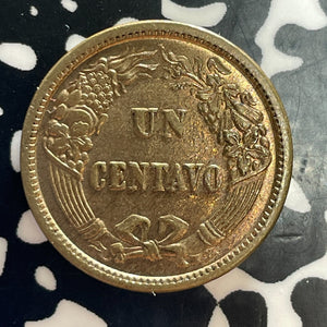 1864 Peru 1 Centavo Lot#T2996 High Grade! Beautiful!