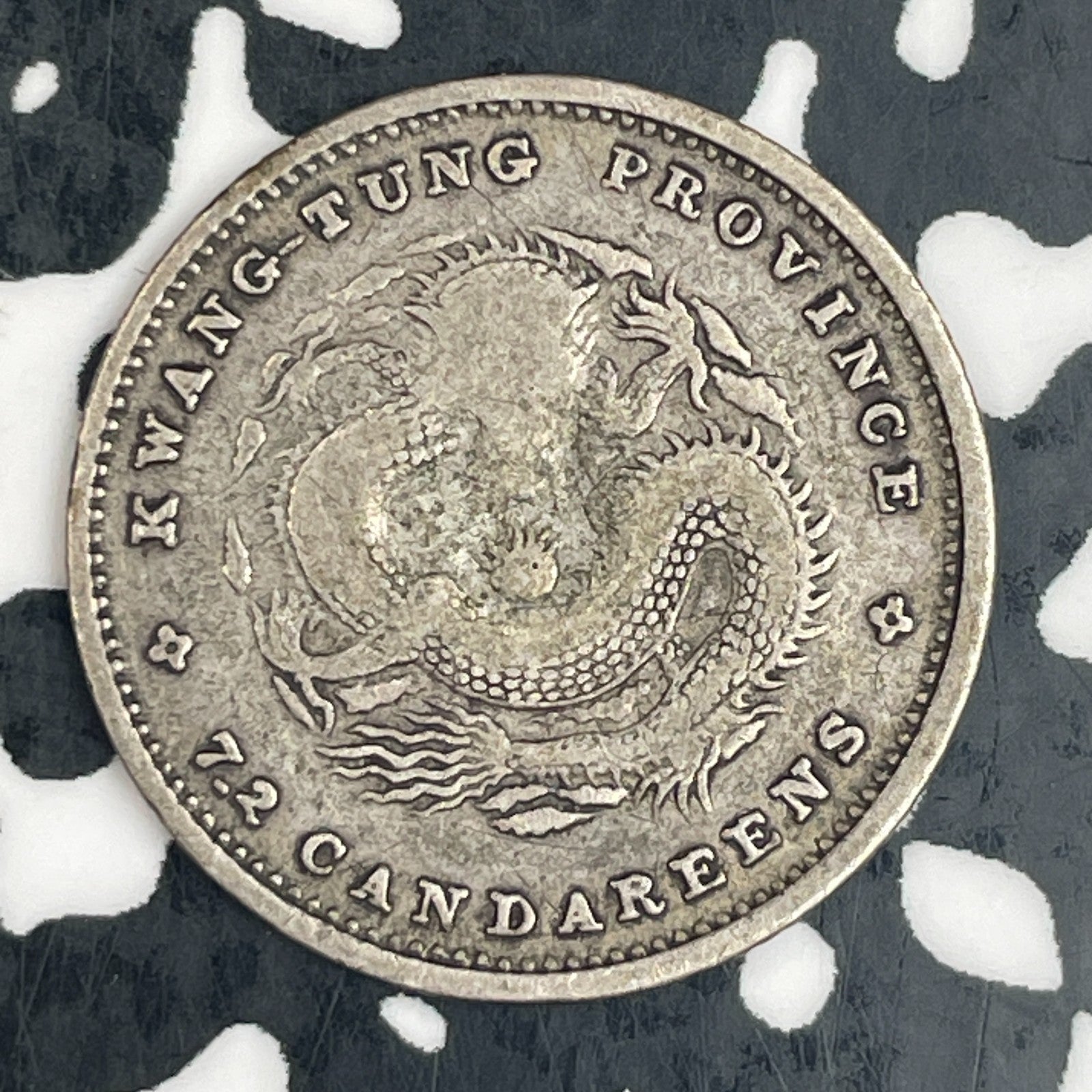 (1890-1908) China Kwangtung 10 Cents Lot#F6788 Silver!