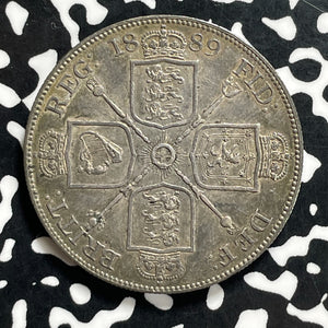1889 Great Britain Double Florin Lot#JM9916 Silver! High Grade! Beautiful!