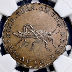 1795 G.B. Middlesex Stinton's 1/2 Penny Conder Token NGC MS64BN Lot#G9810