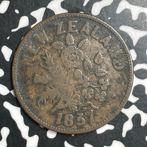 1857 New Zealand M. Somerville Aukland 1 Penny Token Lot#T6694 KM#Tn64