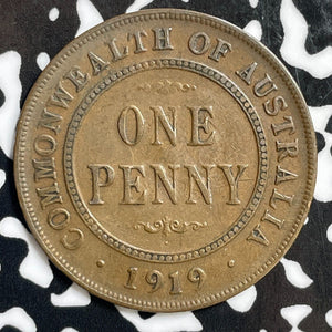 1919 Australia 1 Penny Lot#E3953 Dot Below