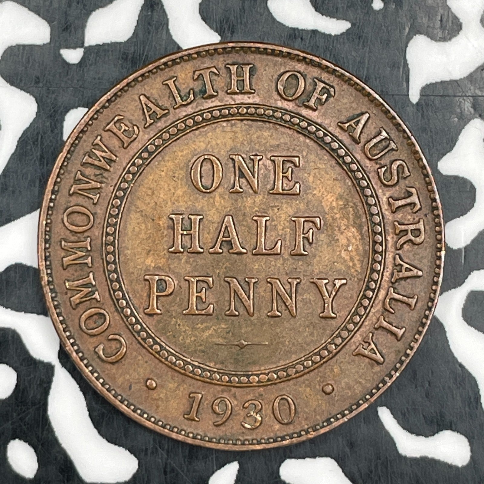 1930 Australia 1/2 Penny Half Penny Lot#N2784 Nice!