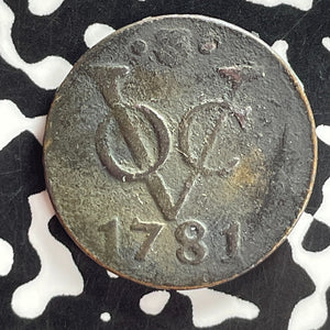 1781 Netherlands East Indies Utrecht 1 Duit Lot#T7458