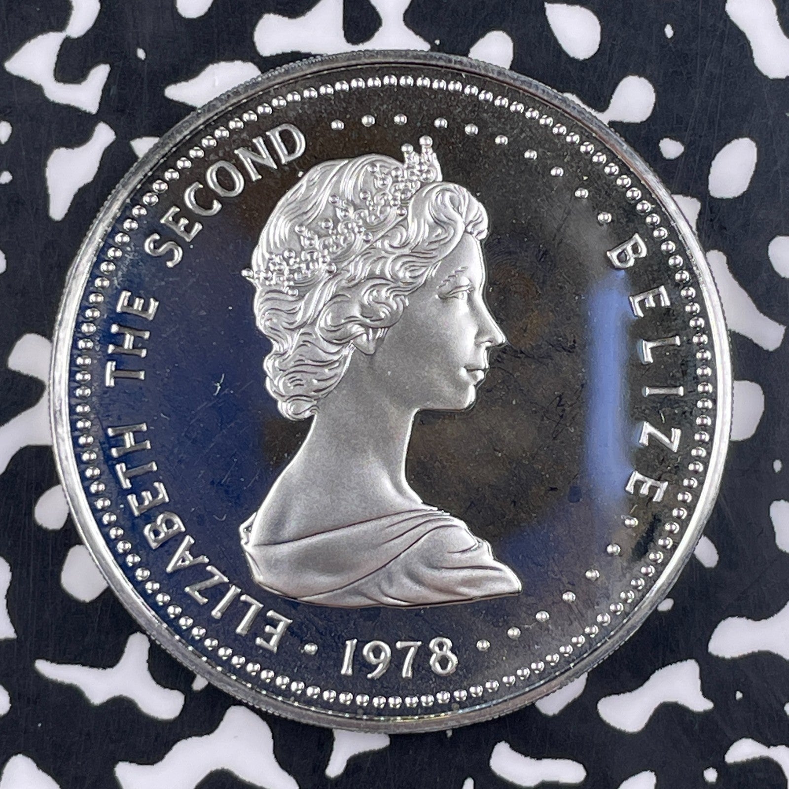 1978 Belize $25 Dollars Lot#JM1283 Large Silver! Proof!