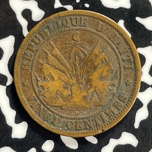 1863 Haiti 50 Centimes Lot#T9647