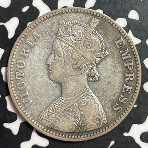 1878 India 1 Rupee Lot#T1232 Silver!