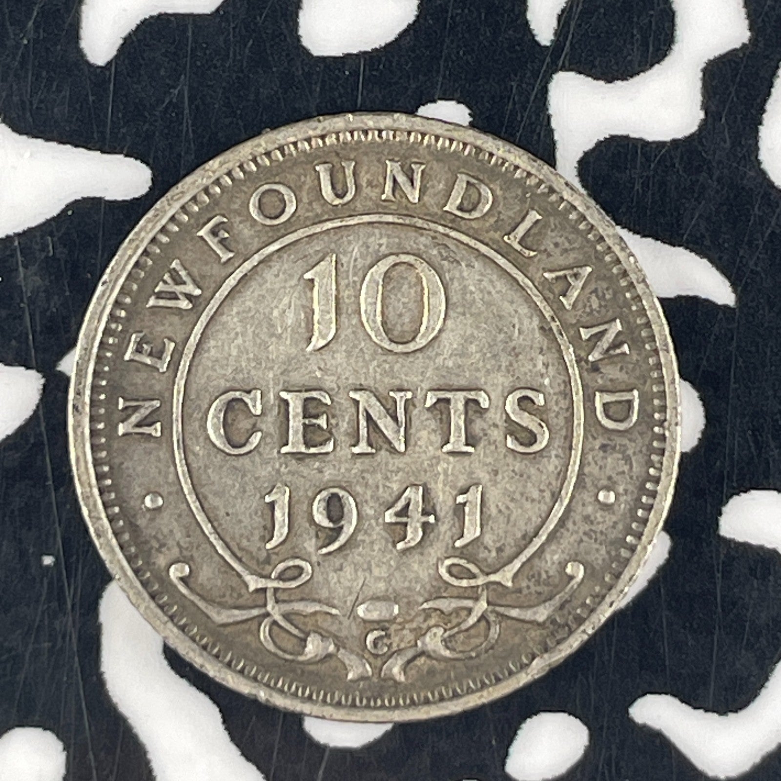 1941-C Newfoundland 10 Cents Lot#F3951 Silver!