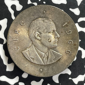 1966 Ireland 10 Shillings Lot#C0037 Silver! High Grade! Beautiful!