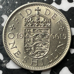 1966 Great Britain 1 Shilling Lot#D7759 High Grade! Beautiful!